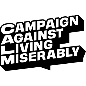 CALM logo, suicide prevention charity supporting people in crisis
