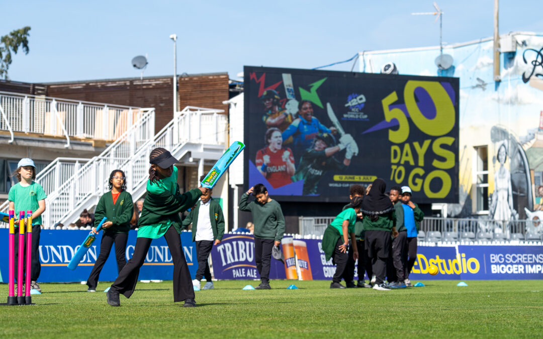 Cricket Takes Over Schools to Celebrate 50 Days to Go!
