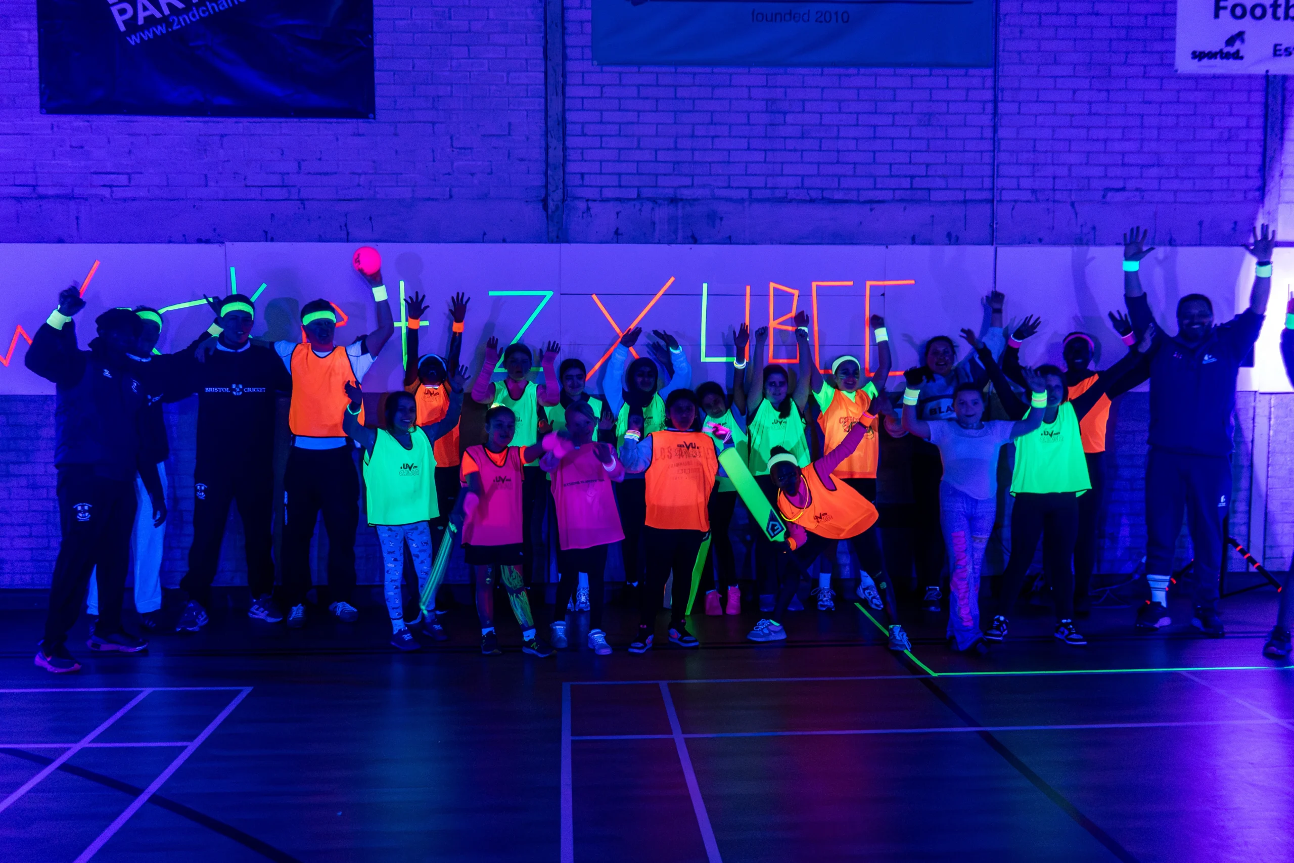 Glow in the Dark Cricket Celebration for Wicketz Participants