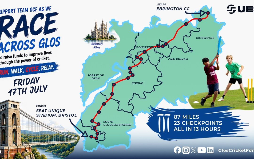 Help us improve lives as we Race Across Gloucestershire
