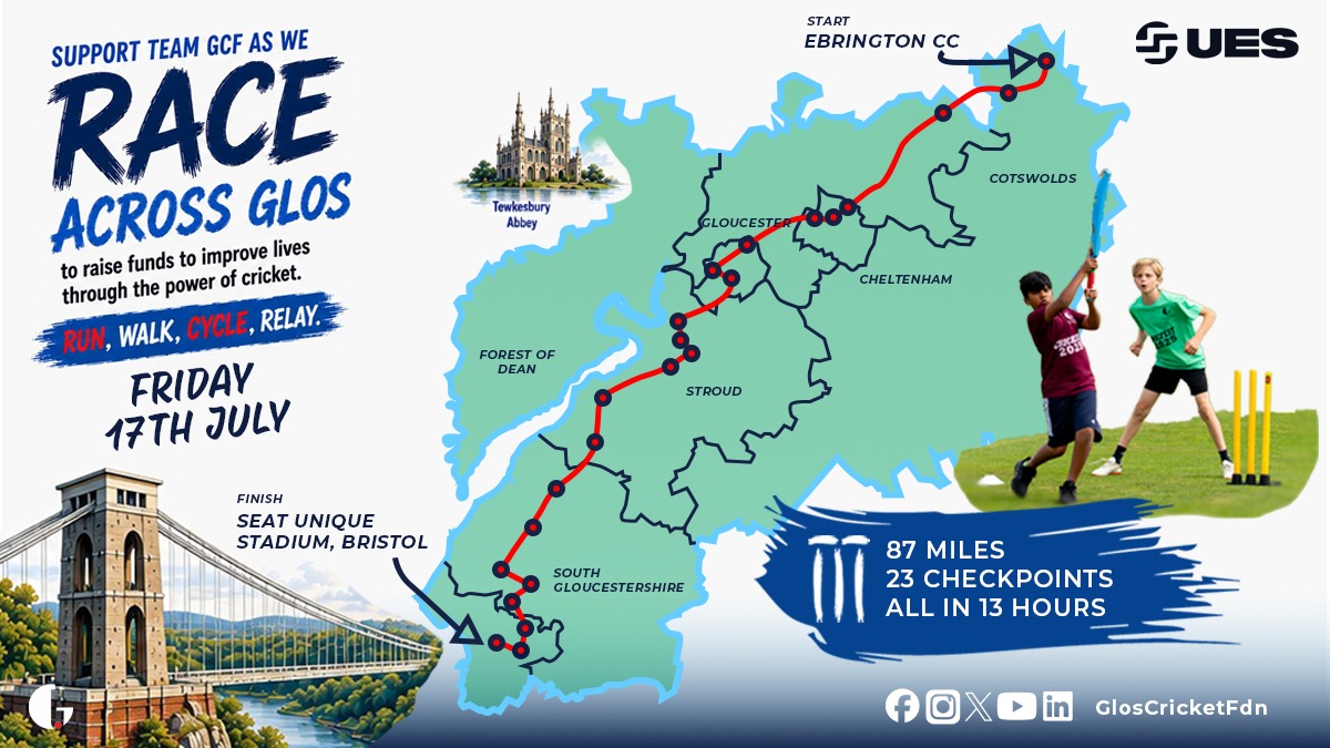 Help us improve lives as we Race Across Gloucestershire