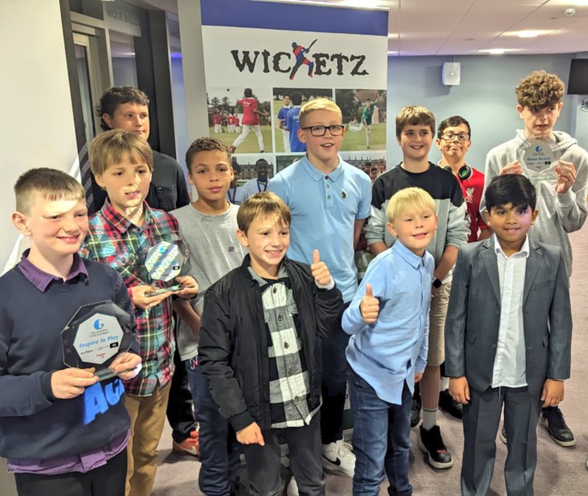 Wicketz award winners with their awards